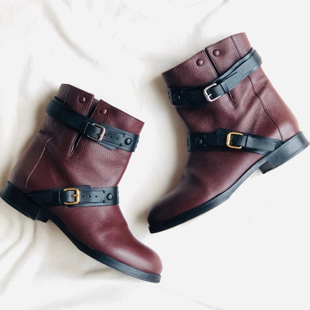 Chloé Double Buckle Moto Boot - Picture 1 of 8